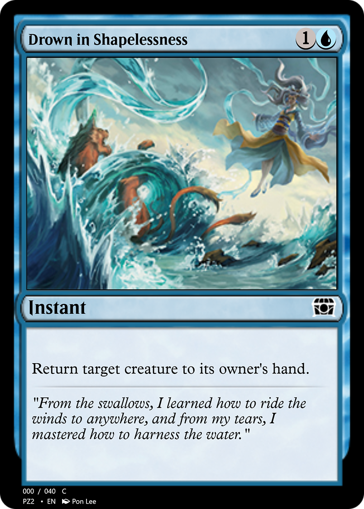 Drown in Shapelessness (PZ2-70837) - Treasure Chest Foil - Premium MTG Single from Wizards of the Coast - Just $0! Shop now at Game Crave Tournament Store