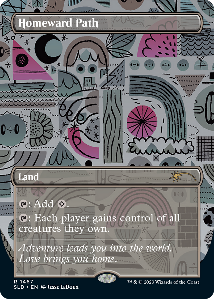 Homeward Path (SLD-1467) - Secret Lair Drop (Borderless) - Premium MTG Single from Wizards of the Coast - Just $14.54! Shop now at Game Crave Tournament Store