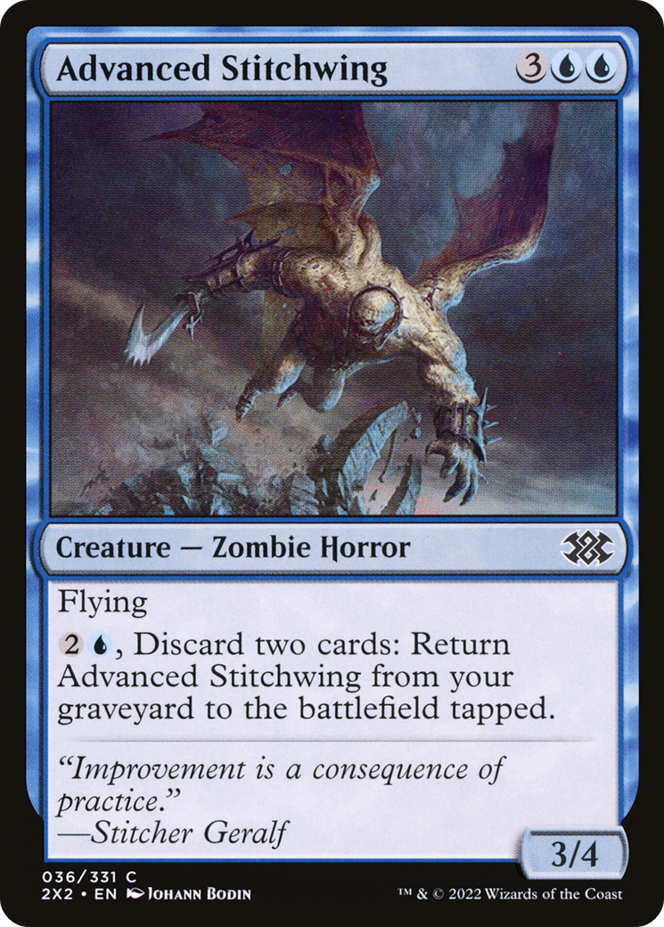 Advanced Stitchwing (2X2-036) - Double Masters 2022 - Premium MTG Single from Wizards of the Coast - Just $0.08! Shop now at Game Crave Tournament Store