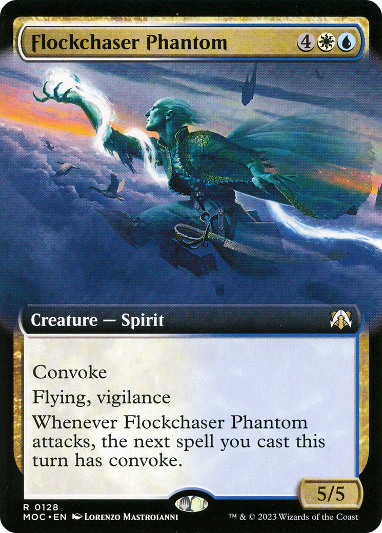 Flockchaser Phantom (MOC-128) - March of the Machine Commander: (Extended Art) - Premium MTG Single from Wizards of the Coast - Just $0.08! Shop now at Game Crave Tournament Store