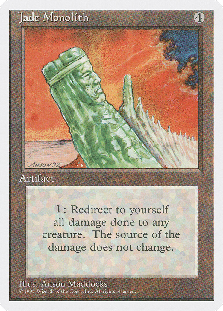 Jade Monolith (4ED-329) - Fourth Edition - Premium MTG Single from Wizards of the Coast - Just $0.26! Shop now at Game Crave Tournament Store