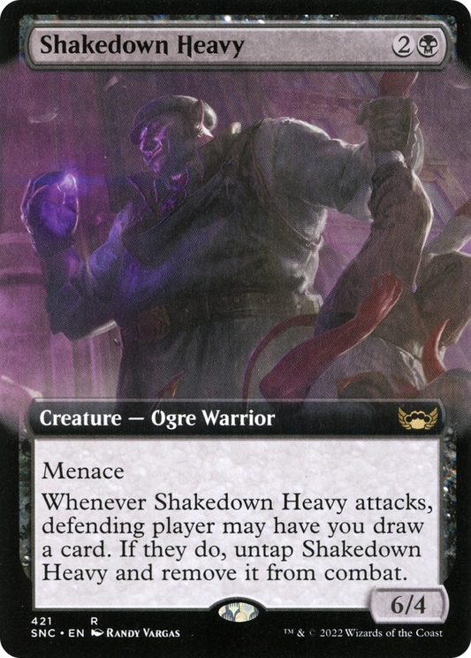 Shakedown Heavy (SNC-421) - Streets of New Capenna: (Extended Art) Foil - Premium MTG Single from Wizards of the Coast - Just $0.08! Shop now at Game Crave Tournament Store