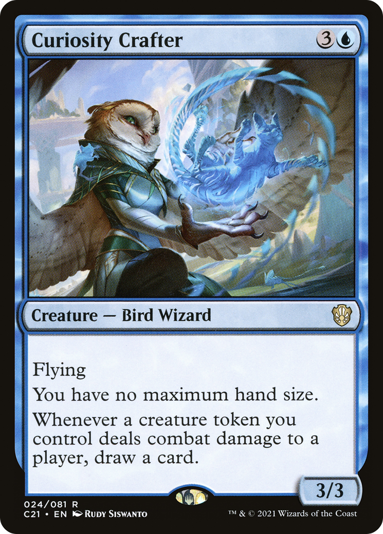 Curiosity Crafter (C21-024) - Commander 2021 - Premium MTG Single from Wizards of the Coast - Just $0.22! Shop now at Game Crave Tournament Store