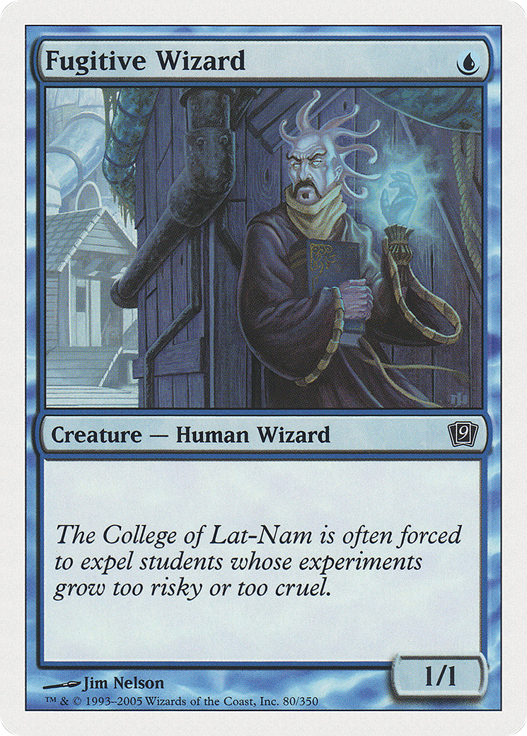 Fugitive Wizard (9ED-080) - Ninth Edition - Premium MTG Single from Wizards of the Coast - Just $0.25! Shop now at Game Crave Tournament Store