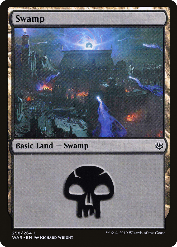 Swamp (WAR-258) - War of the Spark - Premium MTG Single from Wizards of the Coast - Just $0.08! Shop now at Game Crave Tournament Store