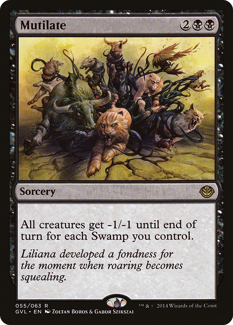Mutilate (GVL-055) - Duel Decks Anthology: Garruk vs. Liliana - Premium MTG Single from Wizards of the Coast - Just $0.34! Shop now at Game Crave Tournament Store