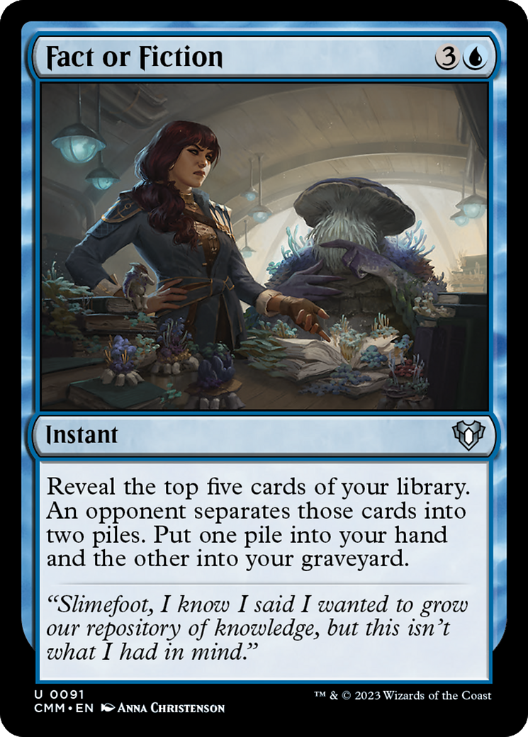Fact or Fiction (CMM-091) - Commander Masters - Premium MTG Single from Wizards of the Coast - Just $0.08! Shop now at Game Crave Tournament Store