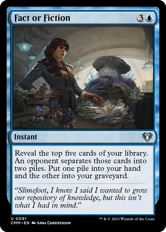 Fact or Fiction (CMM-091) - Commander Masters - Premium MTG Single from Wizards of the Coast - Just $0.08! Shop now at Game Crave Tournament Store