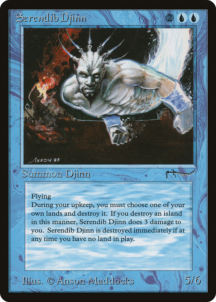 Serendib Djinn (ARN-019) - Arabian Nights - Premium MTG Single from Wizards of the Coast - Just $115.38! Shop now at Game Crave Tournament Store
