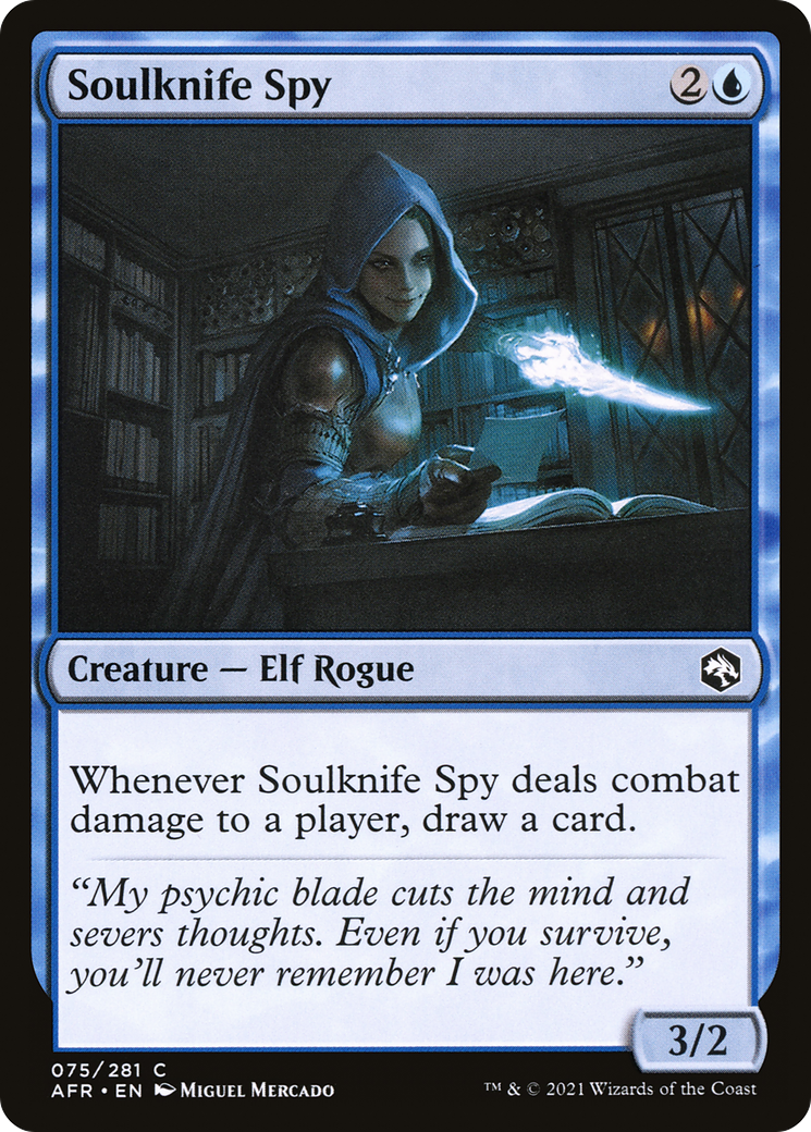 Soulknife Spy (AFR-075) - Adventures in the Forgotten Realms Foil - Premium MTG Single from Wizards of the Coast - Just $0.08! Shop now at Game Crave Tournament Store