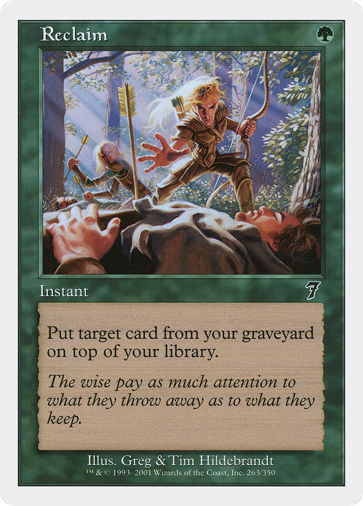 Reclaim (7ED-263) - Seventh Edition - Premium MTG Single from Wizards of the Coast - Just $0.08! Shop now at Game Crave Tournament Store