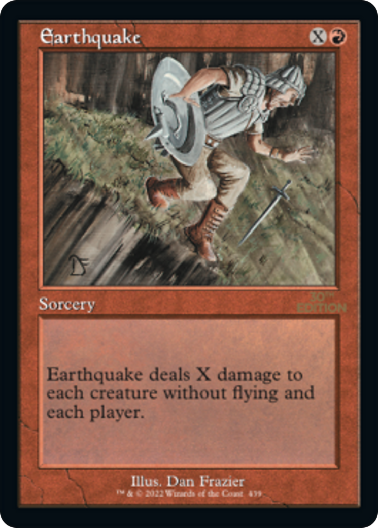 Earthquake (30A-439) - 30th Anniversary Edition - Premium MTG Single from Wizards of the Coast - Just $220! Shop now at Game Crave Tournament Store