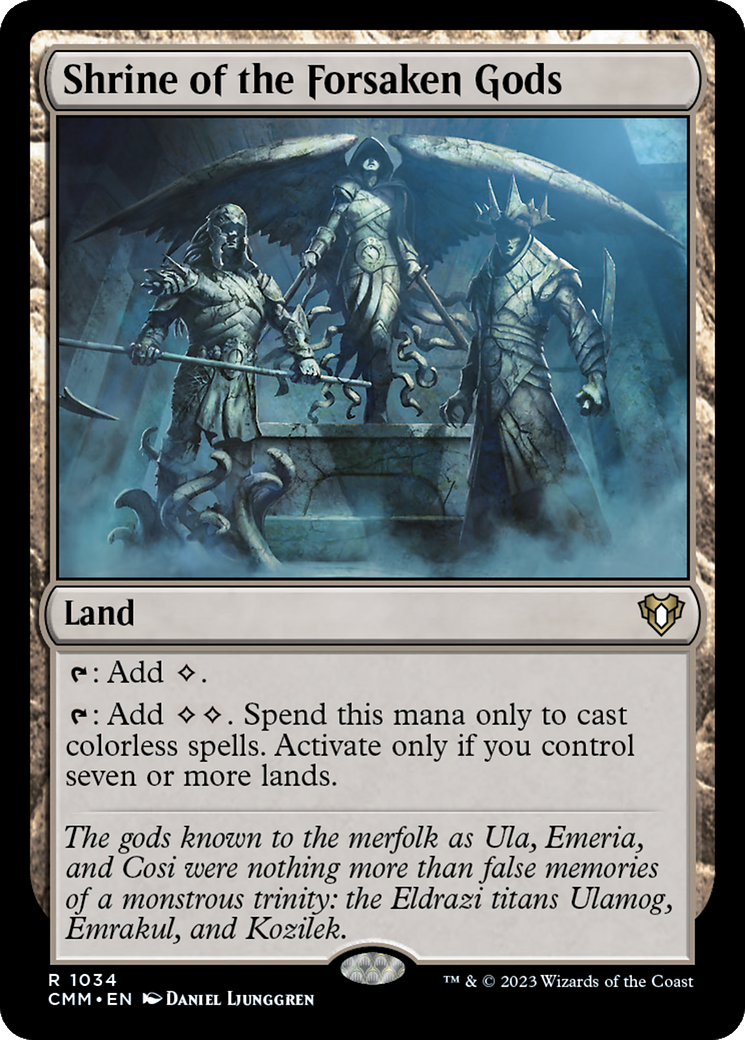 Shrine of the Forsaken Gods (CMM-1034) - Commander Masters - Premium MTG Single from Wizards of the Coast - Just $0.08! Shop now at Game Crave Tournament Store