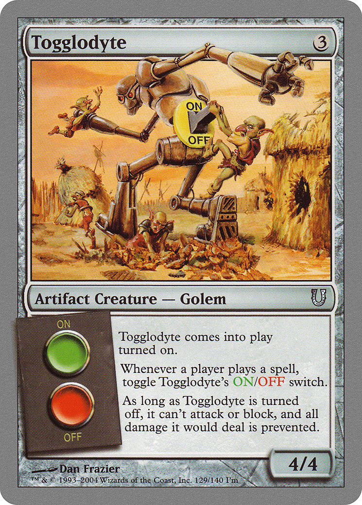 Togglodyte (UNH-129) - Unhinged Foil - Premium MTG Single from Wizards of the Coast - Just $2.99! Shop now at Game Crave Tournament Store