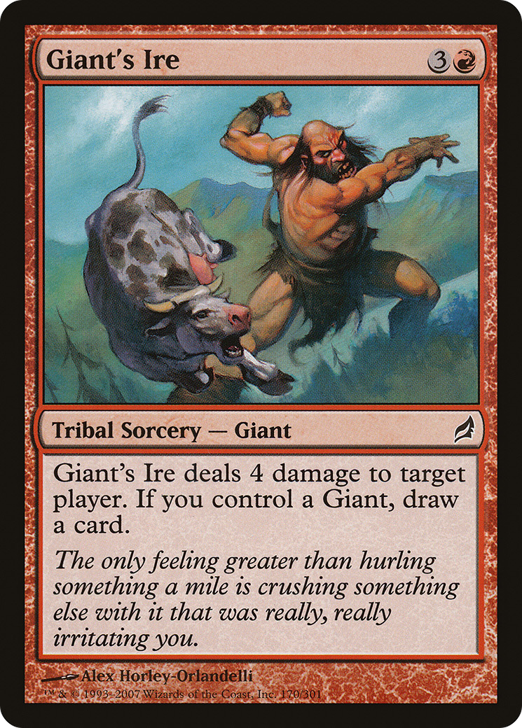 Giant's Ire (LRW-170) - Lorwyn - Premium MTG Single from Wizards of the Coast - Just $0.08! Shop now at Game Crave Tournament Store