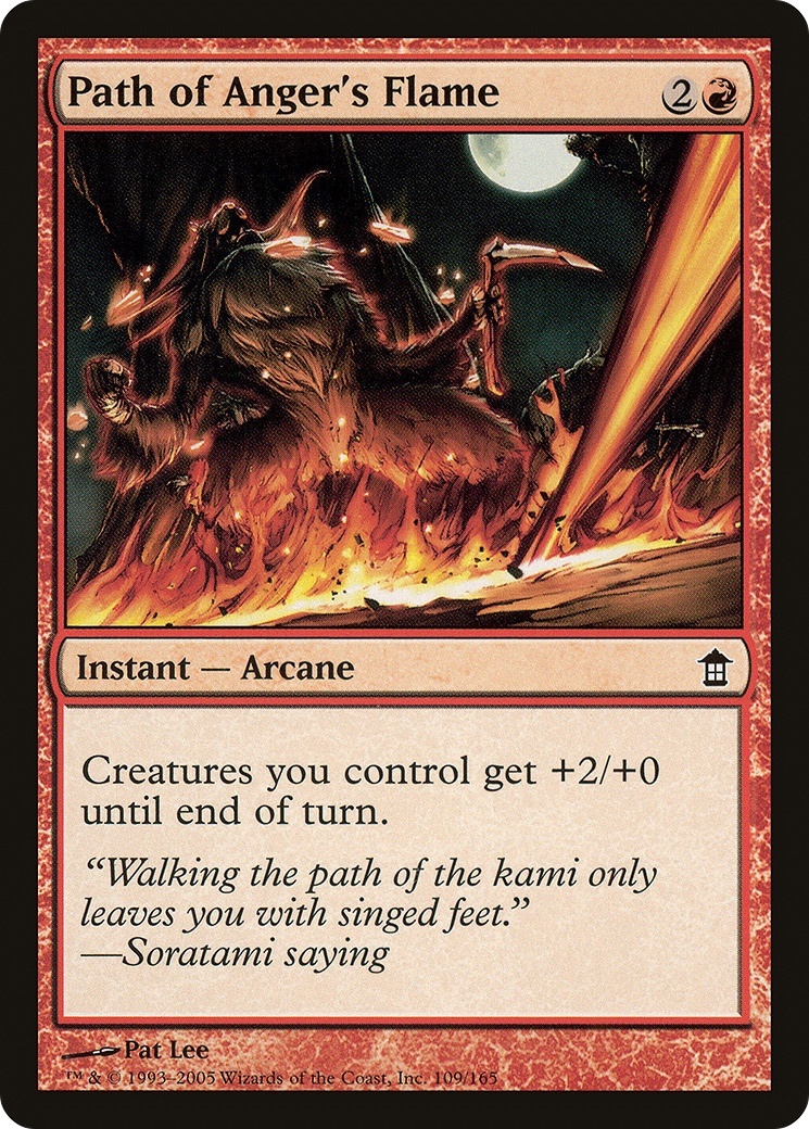 Path of Anger's Flame (SOK-109) - Saviors of Kamigawa Foil - Premium MTG Single from Wizards of the Coast - Just $0.43! Shop now at Game Crave Tournament Store
