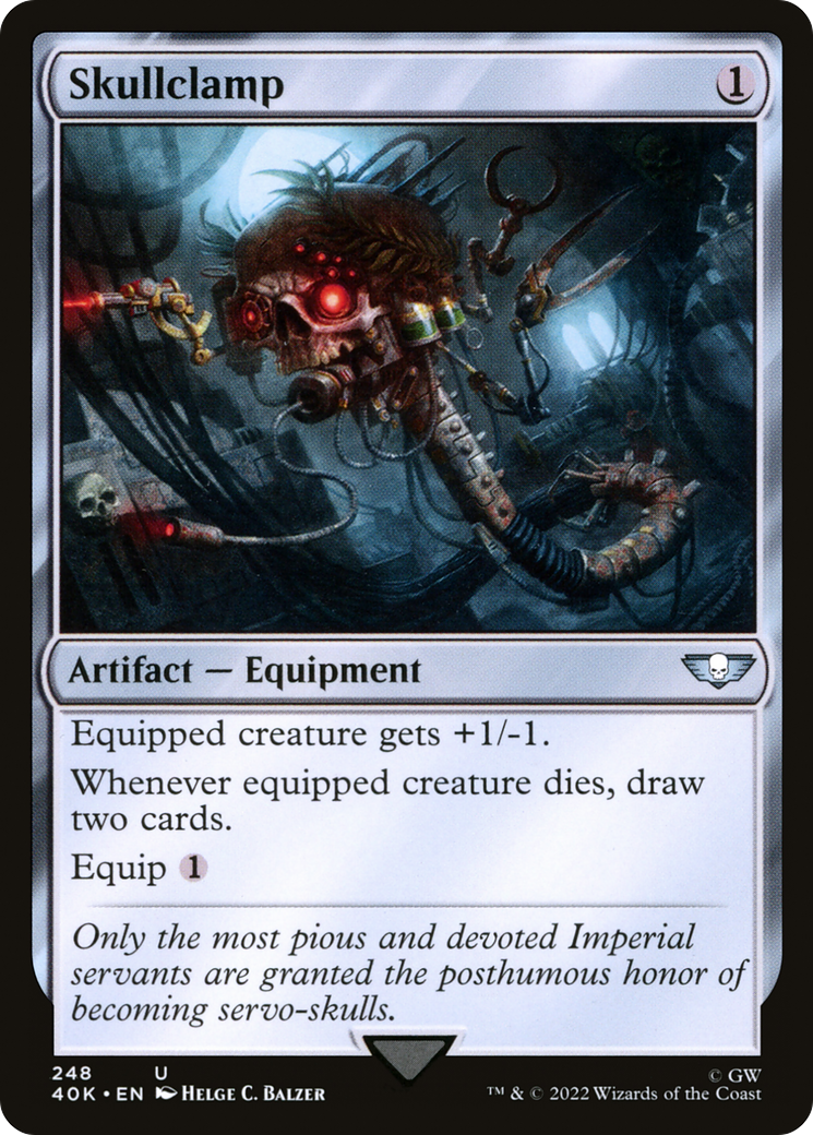 Skullclamp (40K-248) - Warhammer 40,000 Commander - Premium MTG Single from Wizards of the Coast - Just $1.98! Shop now at Game Crave Tournament Store