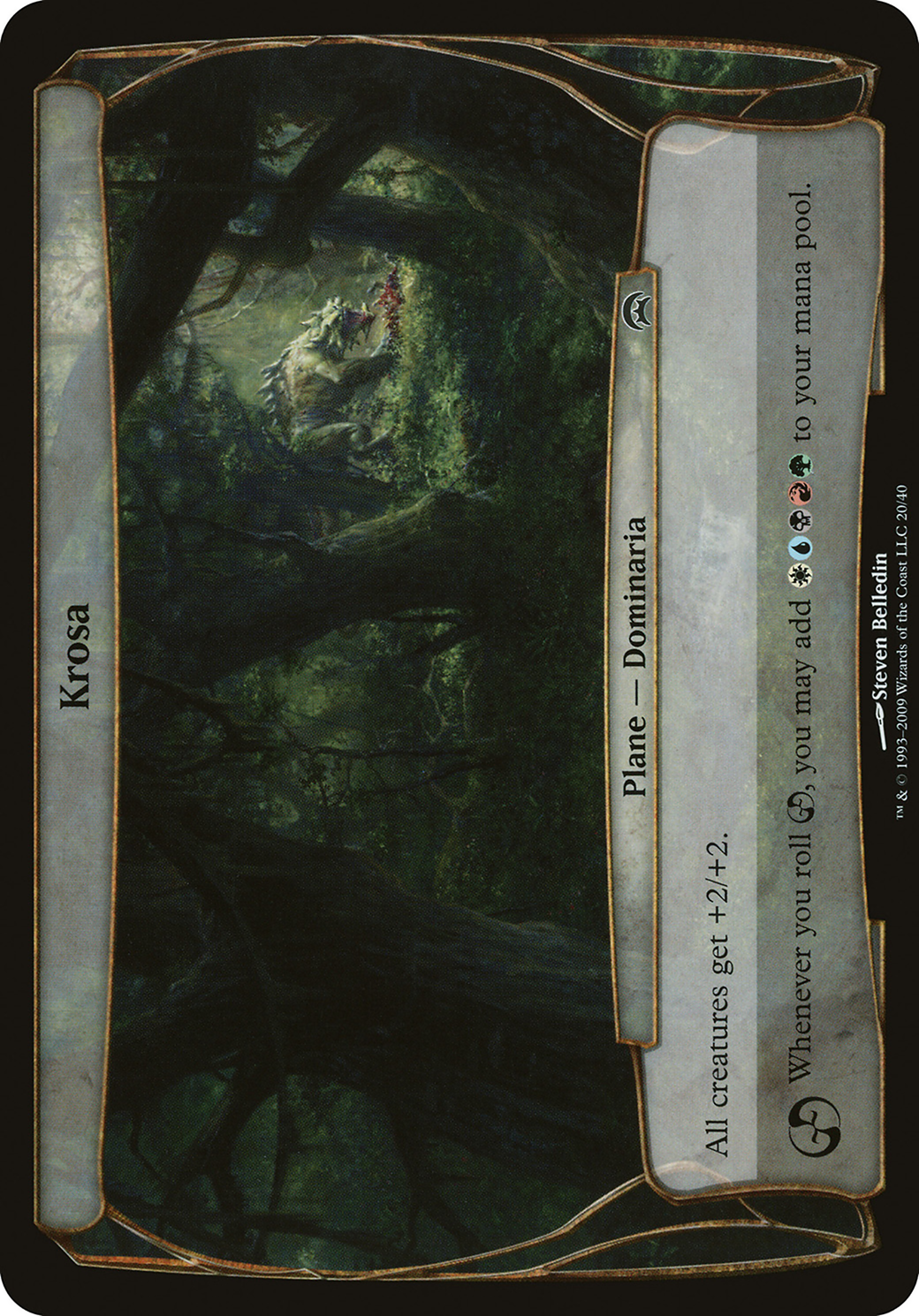 Krosa (OHOP-020) - Planechase Planes - Premium MTG Single from Wizards of the Coast - Just $1.08! Shop now at Game Crave Tournament Store