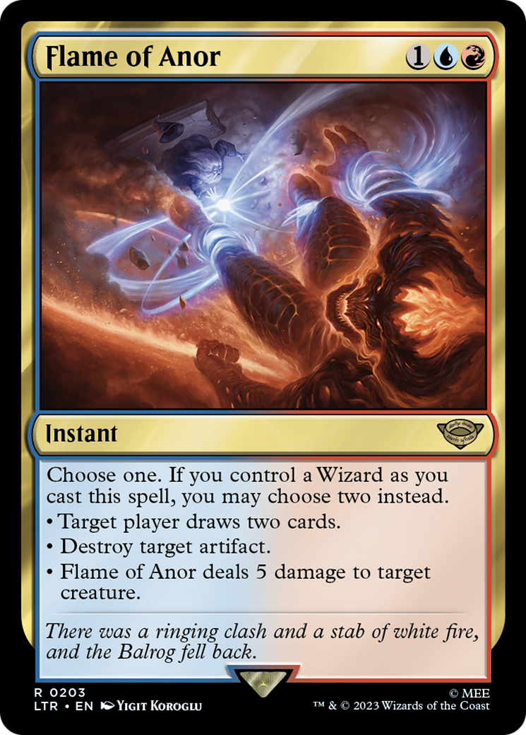 Flame of Anor (LTR-203) - The Lord of the Rings: Tales of Middle-earth - Premium MTG Single from Wizards of the Coast - Just $0.70! Shop now at Game Crave Tournament Store