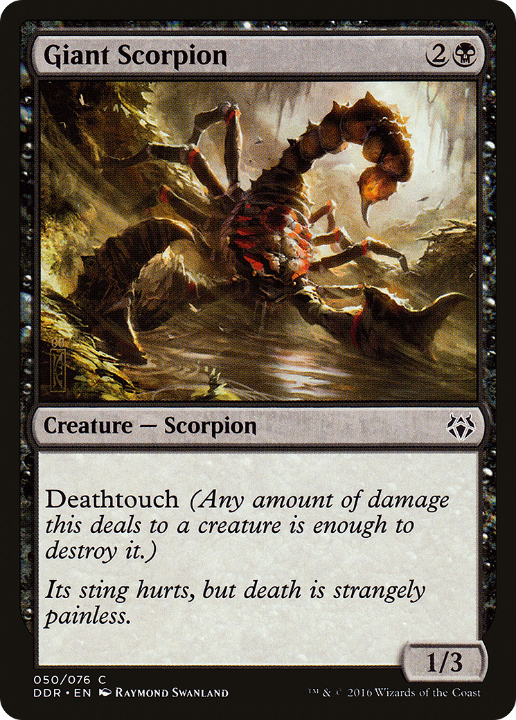 Giant Scorpion (DDR-050) - Duel Decks: Nissa vs. Ob Nixilis - Premium MTG Single from Wizards of the Coast - Just $0.25! Shop now at Game Crave Tournament Store