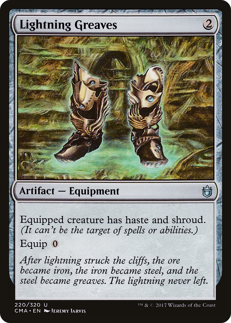 Lightning Greaves (CMA-220) - Commander Anthology - Premium MTG Single from Wizards of the Coast - Just $4.14! Shop now at Game Crave Tournament Store