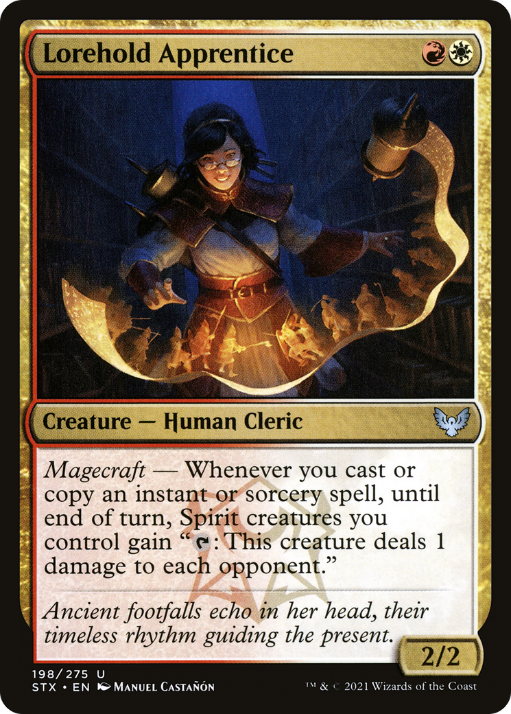 Lorehold Apprentice (STX-198) - Strixhaven: School of Mages - Premium MTG Single from Wizards of the Coast - Just $0.25! Shop now at Game Crave Tournament Store