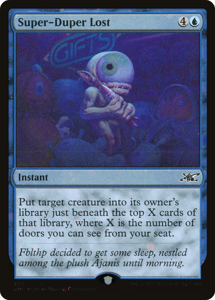 Super-Duper Lost (UNF-345) - Unfinity Foil - Premium MTG Single from Wizards of the Coast - Just $0.08! Shop now at Game Crave Tournament Store