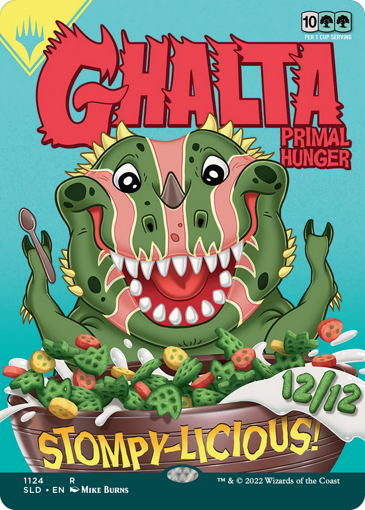 Ghalta, Primal Hunger // Ghalta, Primal Hunger (SLD-1124) - Secret Lair Drop (Borderless) Foil - Premium MTG Single from Wizards of the Coast - Just $2.51! Shop now at Game Crave Tournament Store