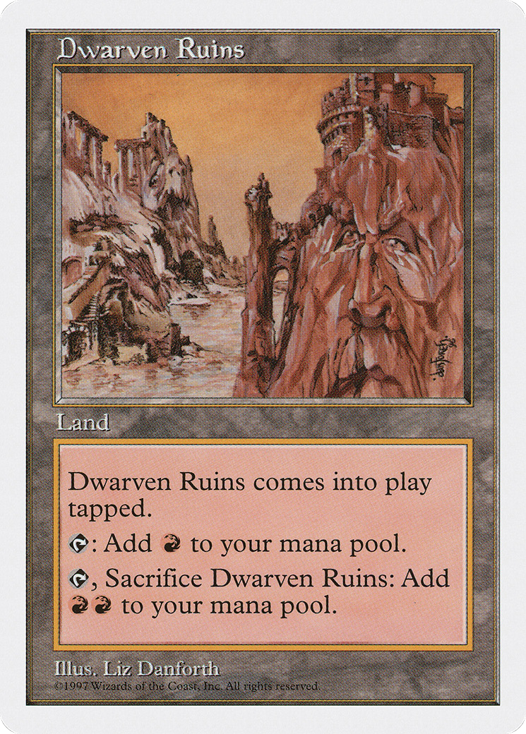Dwarven Ruins (5ED-415) - Fifth Edition - Premium MTG Single from Wizards of the Coast - Just $0.20! Shop now at Game Crave Tournament Store