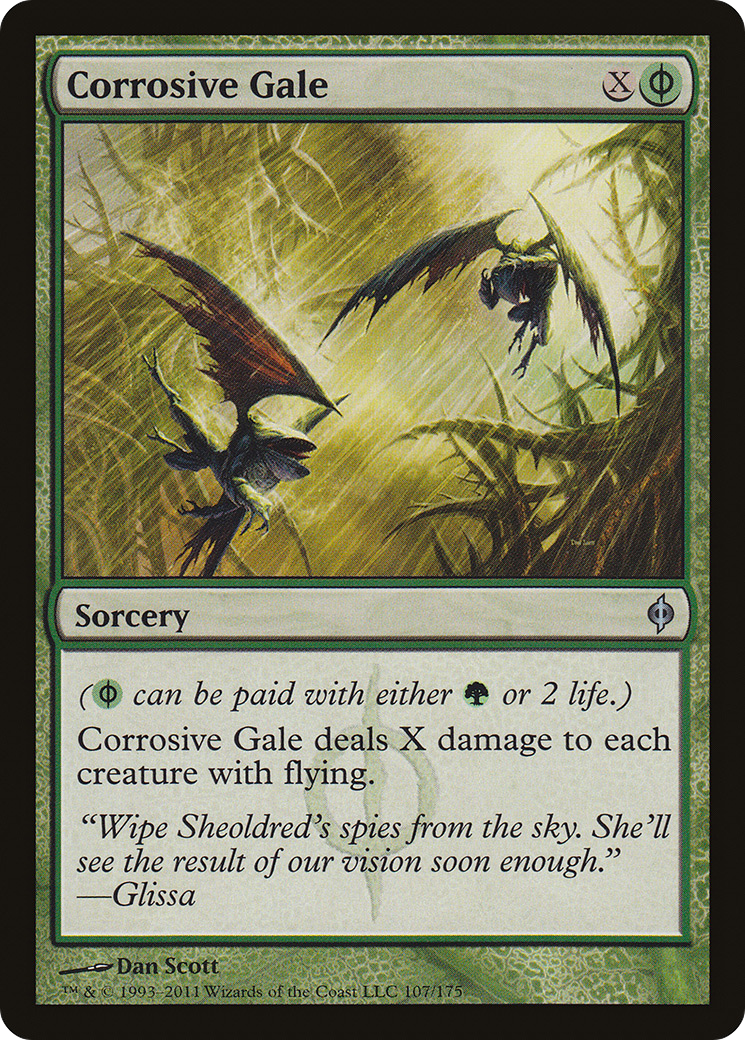 Corrosive Gale (NPH-107) - New Phyrexia Foil - Premium MTG Single from Wizards of the Coast - Just $0.21! Shop now at Game Crave Tournament Store