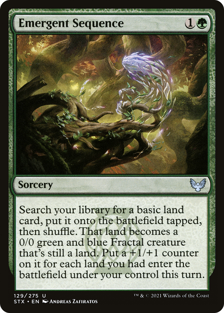 Emergent Sequence (STX-129) - Strixhaven: School of Mages - Premium MTG Single from Wizards of the Coast - Just $0.25! Shop now at Game Crave Tournament Store