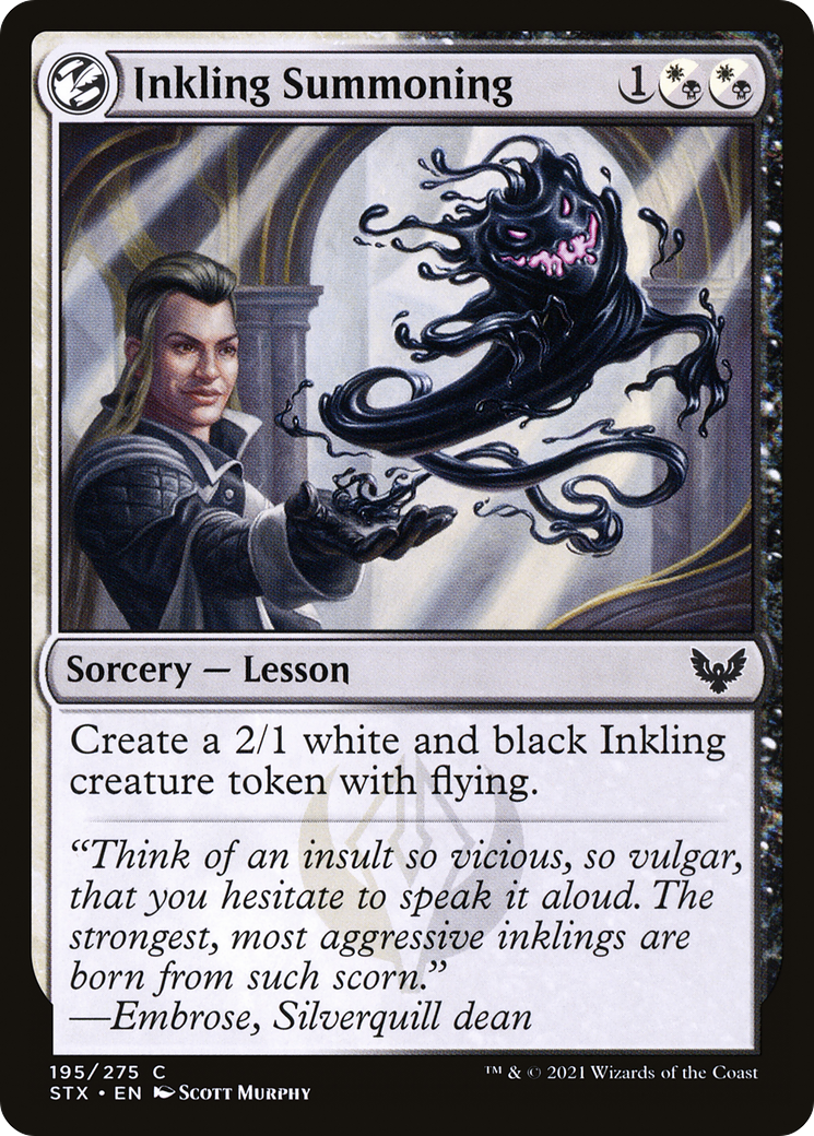 Inkling Summoning (STX-195) - Strixhaven: School of Mages: (lesson) - Premium MTG Single from Wizards of the Coast - Just $0.08! Shop now at Game Crave Tournament Store