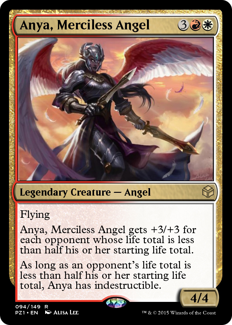Anya, Merciless Angel (PZ1-094) - Legendary Cube Prize Pack - Premium MTG Single from Wizards of the Coast - Just $0! Shop now at Game Crave Tournament Store