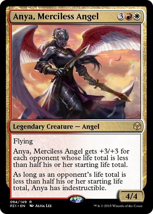 Anya, Merciless Angel (PZ1-094) - Legendary Cube Prize Pack Foil - Premium MTG Single from Wizards of the Coast - Just $0! Shop now at Game Crave Tournament Store
