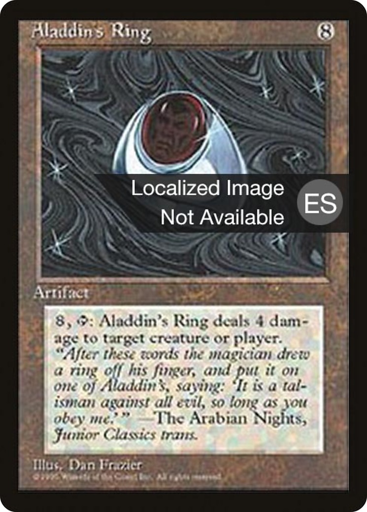Aladdin's Ring (4BB-292) - Fourth Edition Foreign Black Border - Premium MTG Single from Wizards of the Coast - Just $2.40! Shop now at Game Crave Tournament Store