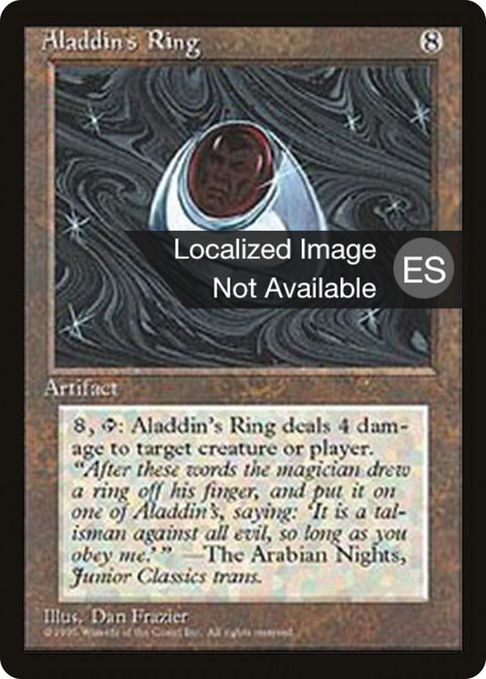 Aladdin's Ring (4BB-292) - Fourth Edition Foreign Black Border - Premium MTG Single from Wizards of the Coast - Just $2.40! Shop now at Game Crave Tournament Store