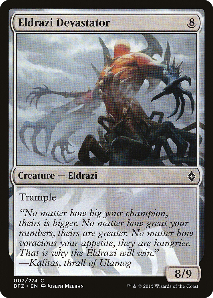 Eldrazi Devastator (BFZ-007) - Battle for Zendikar Foil - Premium MTG Single from Wizards of the Coast - Just $0.27! Shop now at Game Crave Tournament Store