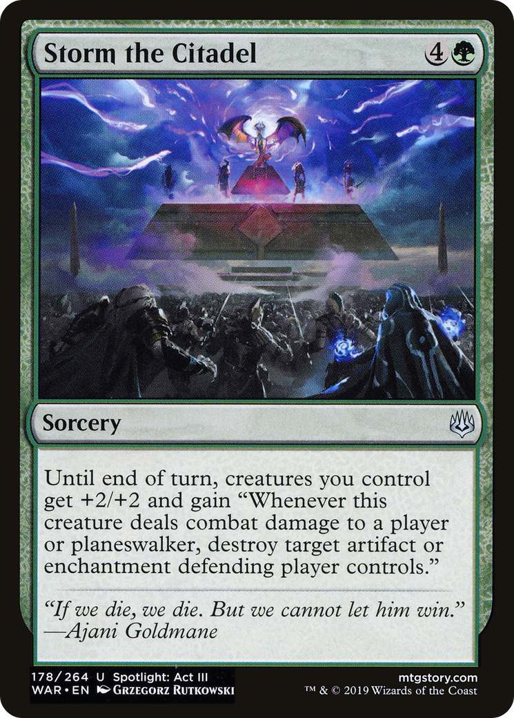 Storm the Citadel (WAR-178) - War of the Spark - Premium MTG Single from Wizards of the Coast - Just $0.08! Shop now at Game Crave Tournament Store