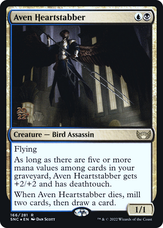 Aven Heartstabber (PSNC-166S) - Streets of New Capenna Promos Foil - Premium MTG Single from Wizards of the Coast - Just $0.08! Shop now at Game Crave Tournament Store