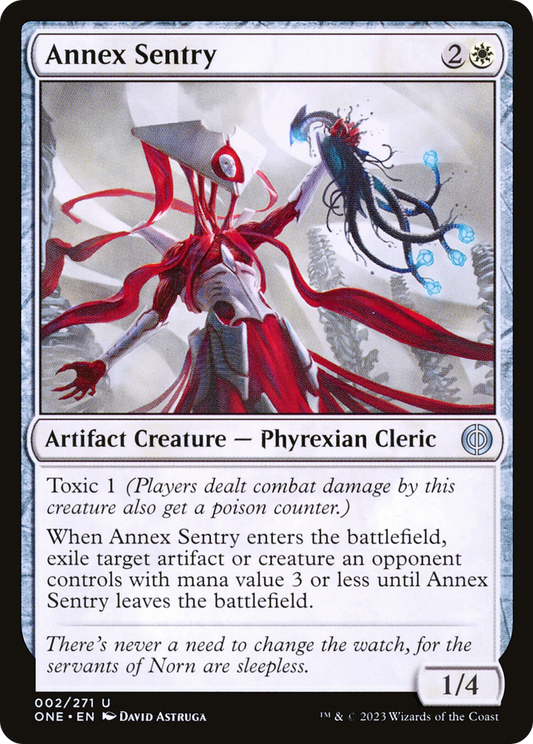 Annex Sentry (ONE-002) - Phyrexia: All Will Be One - Premium MTG Single from Wizards of the Coast - Just $0.08! Shop now at Game Crave Tournament Store