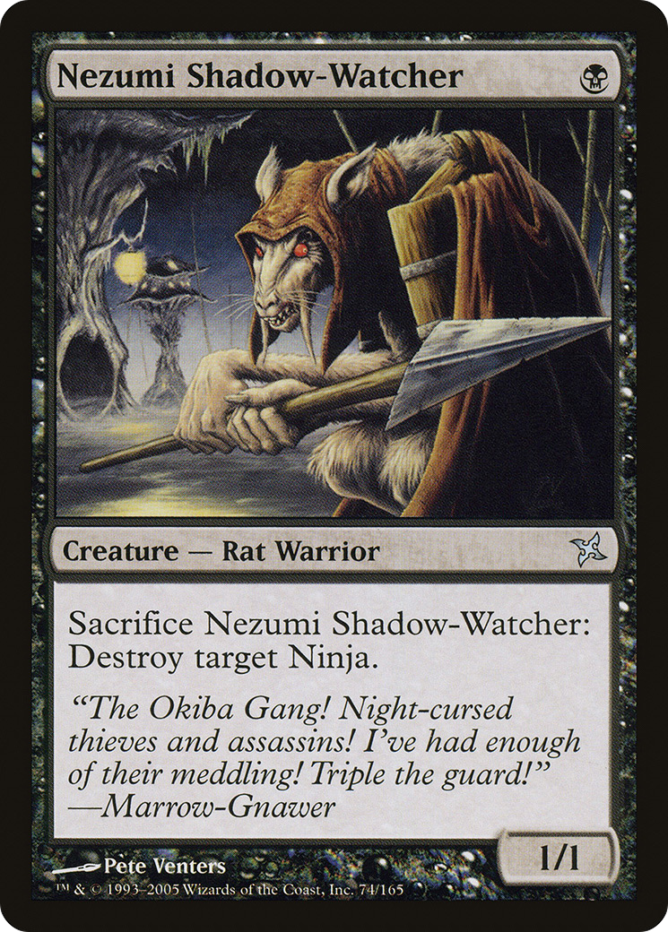 Nezumi Shadow-Watcher (BOK-074) - Betrayers of Kamigawa - Premium MTG Single from Wizards of the Coast - Just $0.23! Shop now at Game Crave Tournament Store