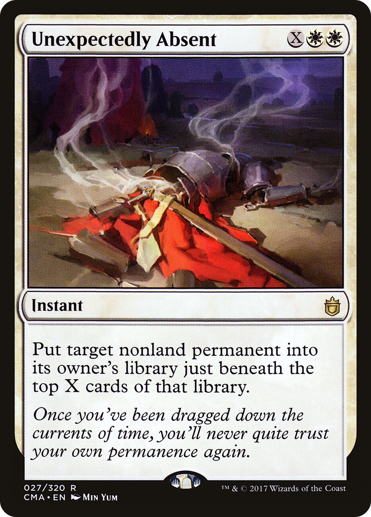 Unexpectedly Absent (CMA-027) - Commander Anthology - Premium MTG Single from Wizards of the Coast - Just $0.29! Shop now at Game Crave Tournament Store