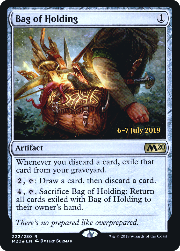 Bag of Holding (PM20-222S) - Core Set 2020 Promos Foil - Premium MTG Single from Wizards of the Coast - Just $0.31! Shop now at Game Crave Tournament Store