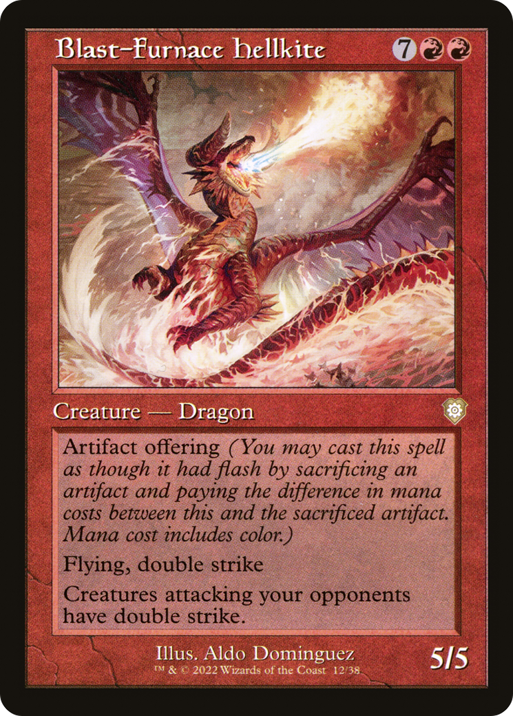 Blast-Furnace Hellkite (BRC-012) - The Brothers' War Commander - Premium MTG Single from Wizards of the Coast - Just $0.46! Shop now at Game Crave Tournament Store