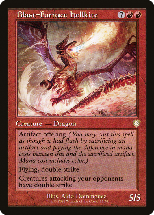 Blast-Furnace Hellkite (BRC-012) - The Brothers' War Commander - Premium MTG Single from Wizards of the Coast - Just $0.46! Shop now at Game Crave Tournament Store
