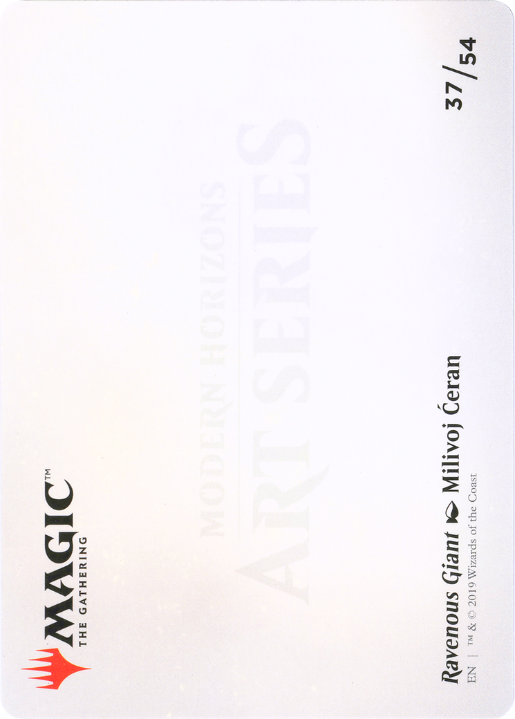 Ravenous Giant // Ravenous Giant (AMH1-037) - Modern Horizons Art Series (Borderless) - Premium MTG Single from Wizards of the Coast - Just $0! Shop now at Game Crave Tournament Store