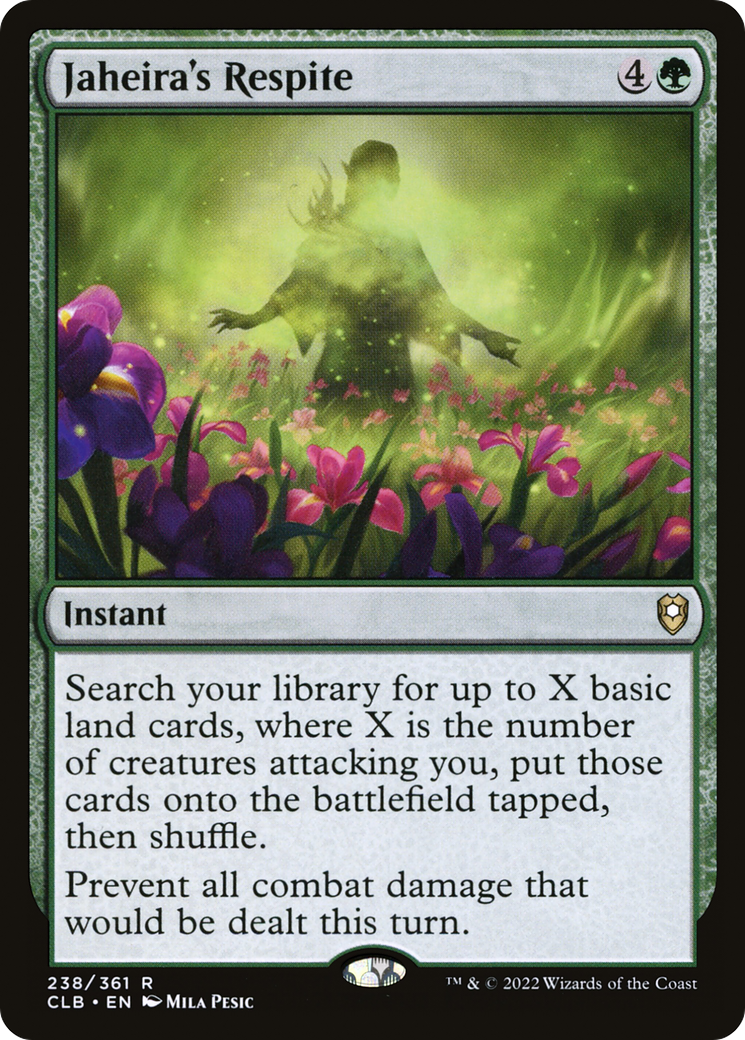 Jaheira's Respite (CLB-238) - Commander Legends: Battle for Baldur's Gate Foil - Premium MTG Single from Wizards of the Coast - Just $0.08! Shop now at Game Crave Tournament Store