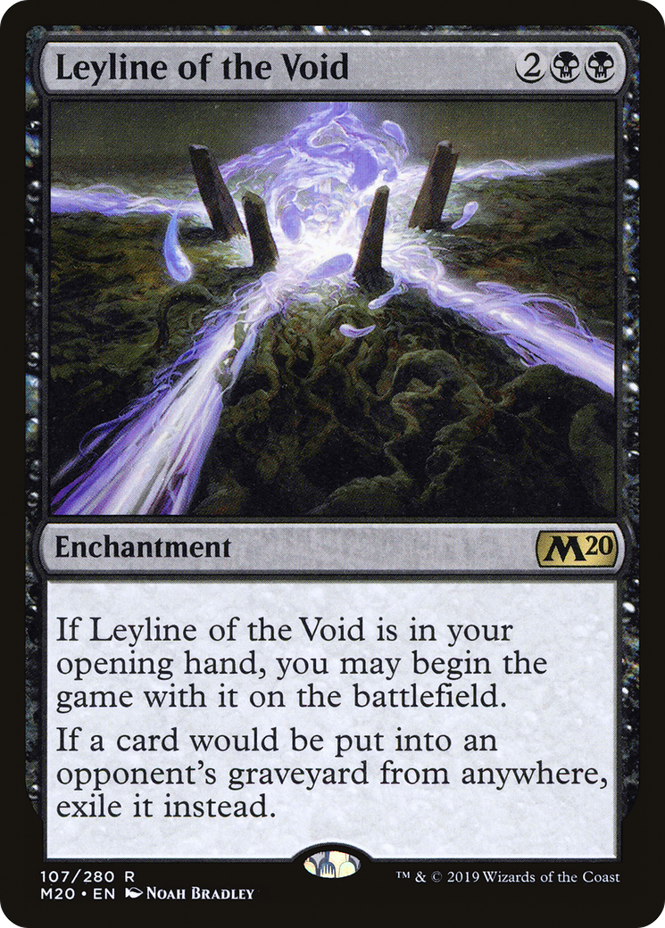Leyline of the Void (M20-107) - Core Set 2020 - Premium MTG Single from Wizards of the Coast - Just $0.15! Shop now at Game Crave Tournament Store