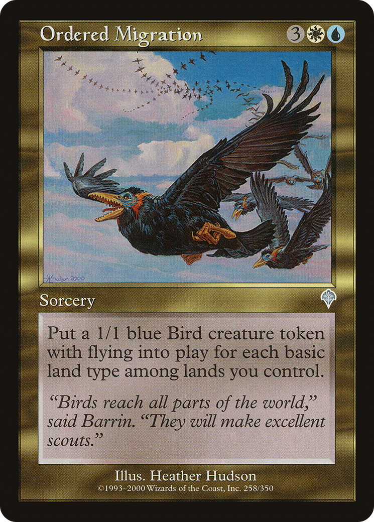 Ordered Migration (INV-258) - Invasion - Premium MTG Single from Wizards of the Coast - Just $0.25! Shop now at Game Crave Tournament Store