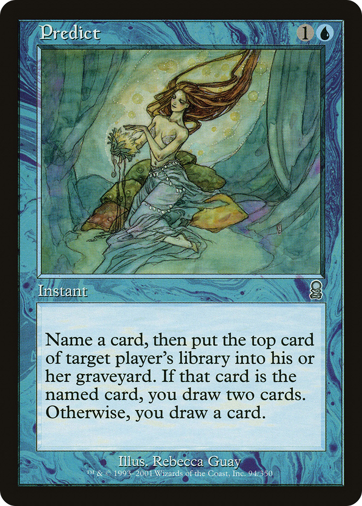 Predict (ODY-094) - Odyssey - Premium MTG Single from Wizards of the Coast - Just $1.10! Shop now at Game Crave Tournament Store
